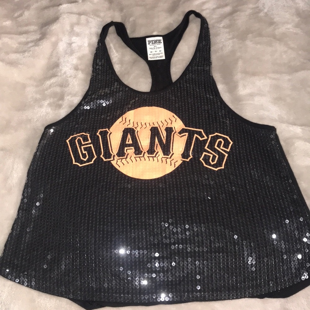 Victoria Secret Pink SF Giants sequins tank top